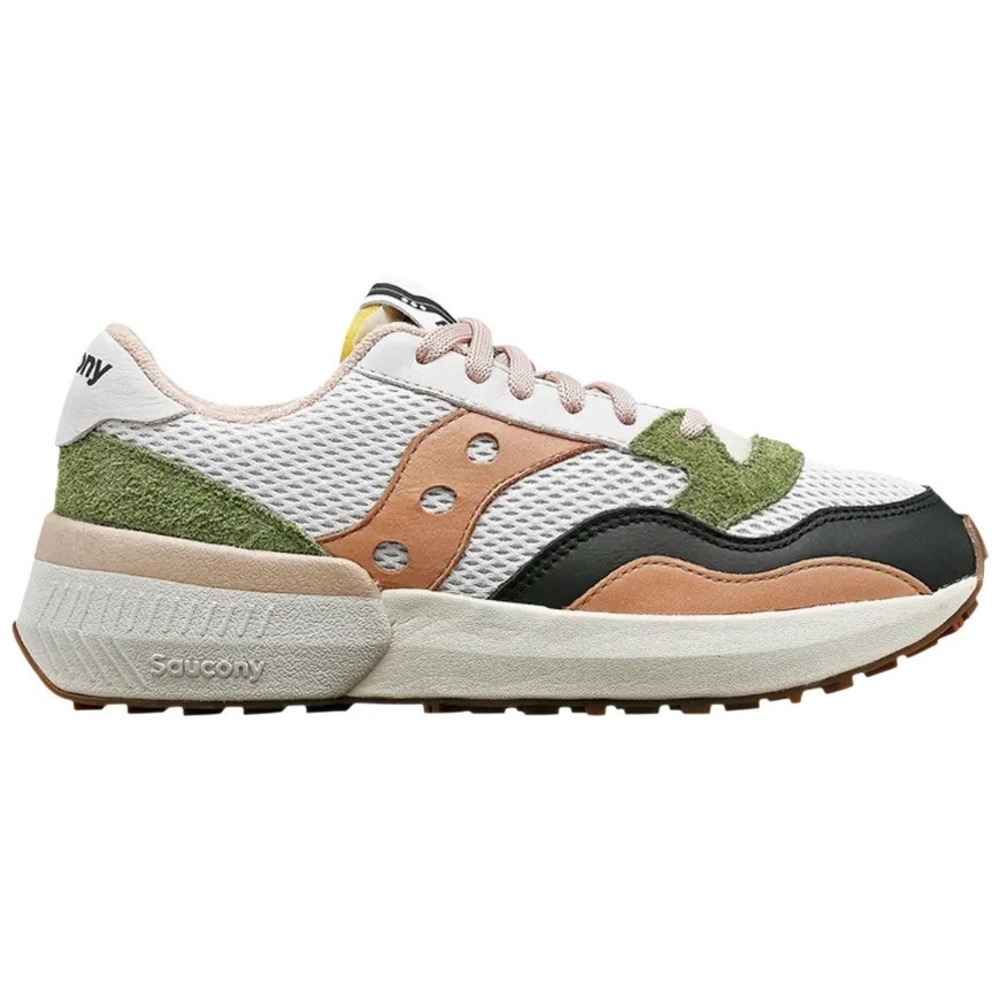 Mens Size 11.5 Saucony Jazz NXT Gray Green White Running Shoes Sneakers S70779-3